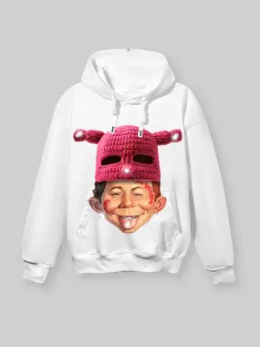 Alfred E. bad boyKnit Hat Graphic print 420g Hoodie