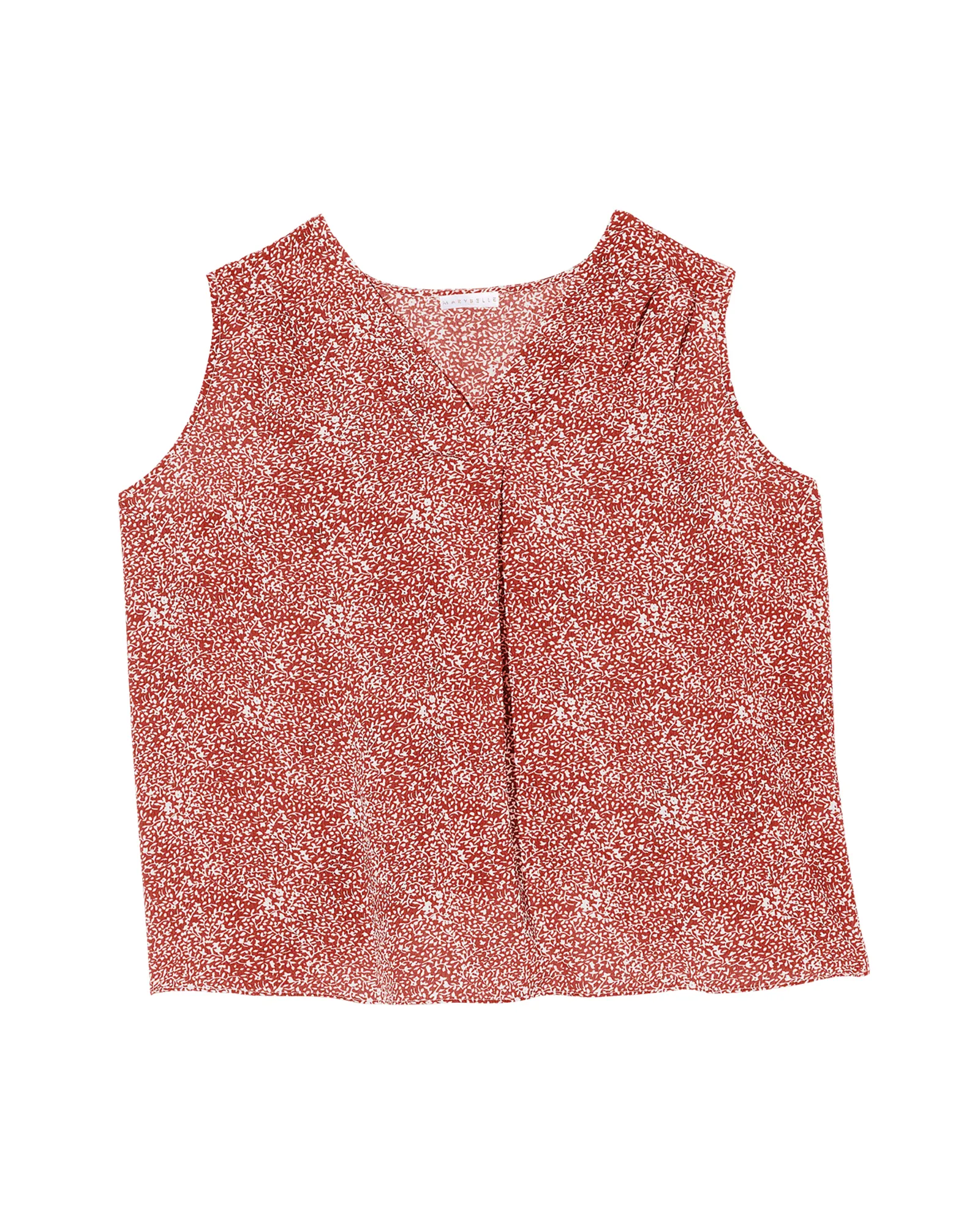 Aliconte Sleeveless Top | Red / White