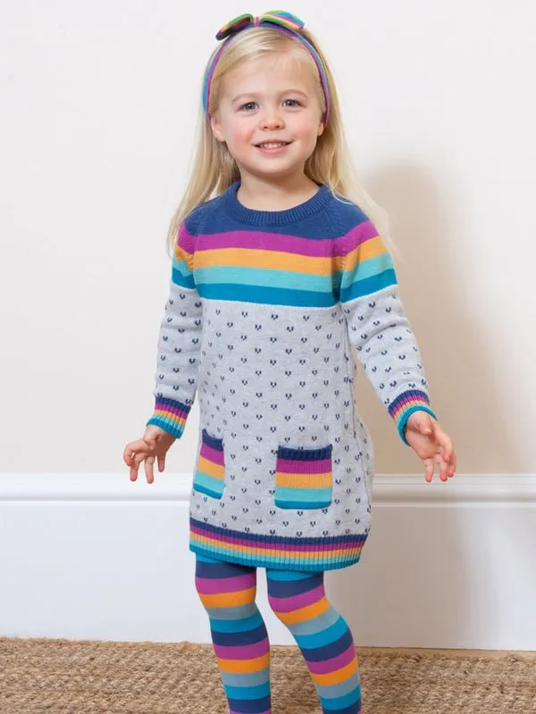 Baby Girls Organic Moonbow Knit Dress