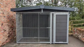 Benchmark Dog Kennel with Apex Roof - Single 10 x 4ft, Eco Thermal Range