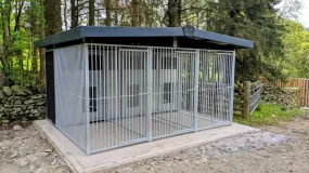 Benchmark Dog Kennel with Apex Roof - Triple 12 x 8ft, Eco Thermal Range