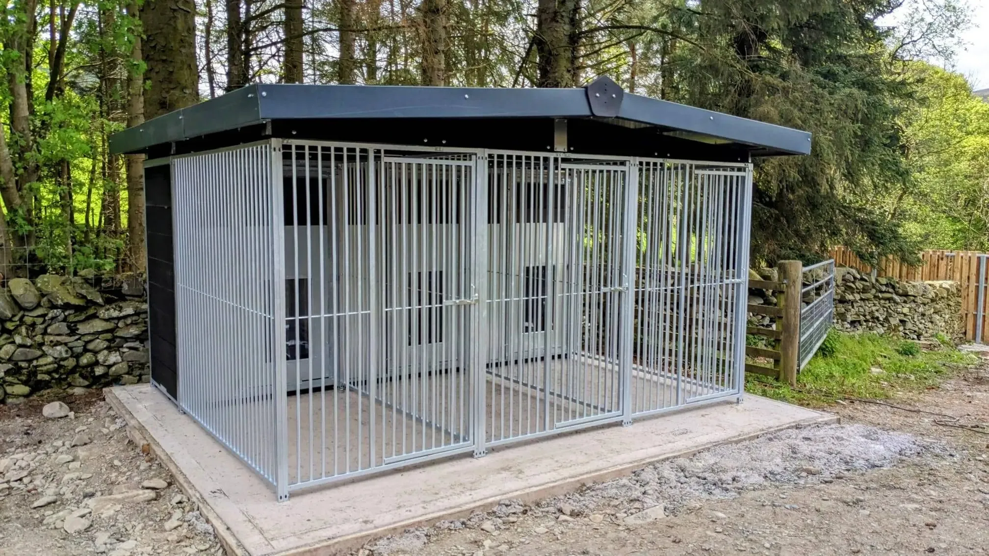 Benchmark Dog Kennel with Apex Roof - Triple 12 x 8ft, Eco Thermal Range