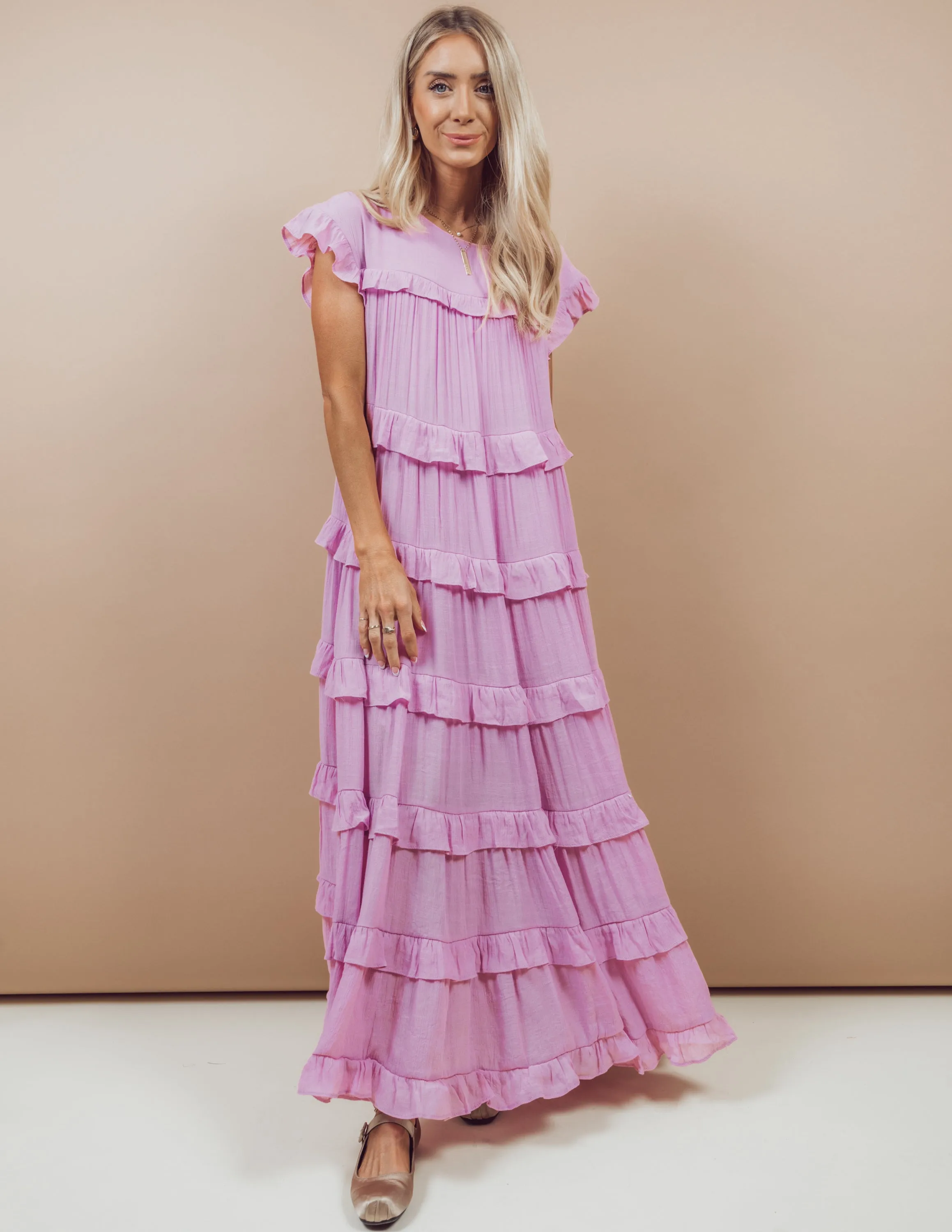 Betty Ruffle Tiered Dress