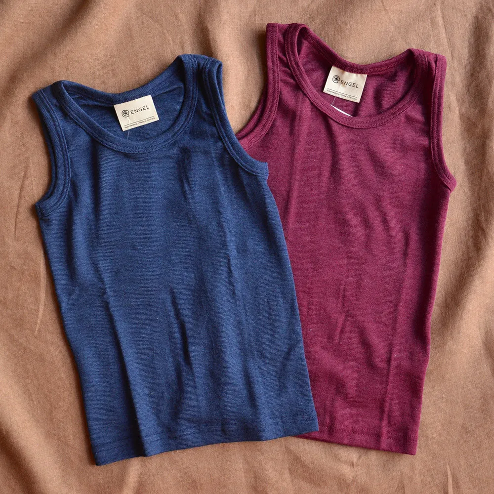 Child's Sleeveless School Vest - Wool/Silk (5-16y)