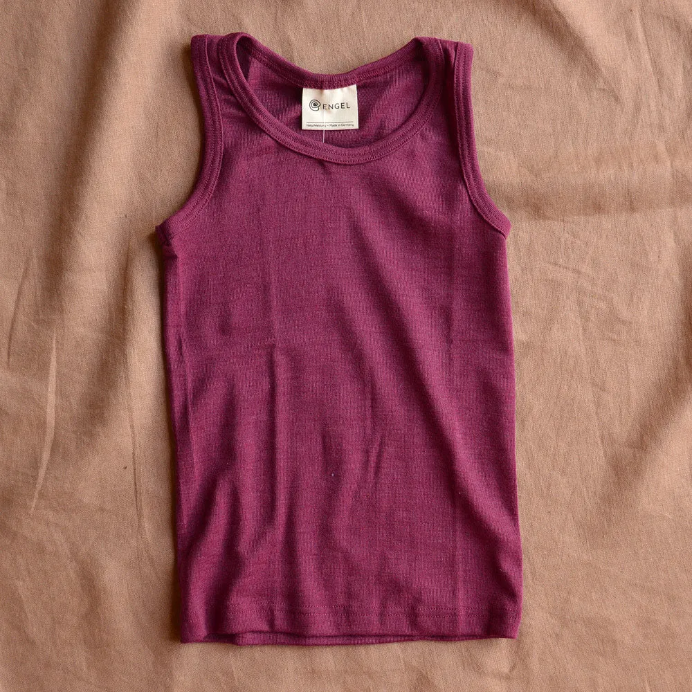 Child's Sleeveless School Vest - Wool/Silk (5-16y)