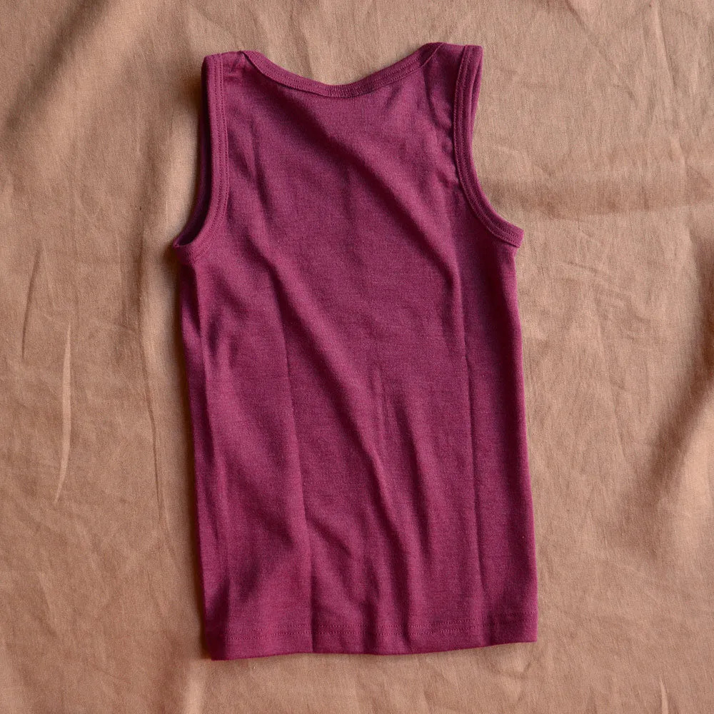 Child's Sleeveless School Vest - Wool/Silk (5-16y)