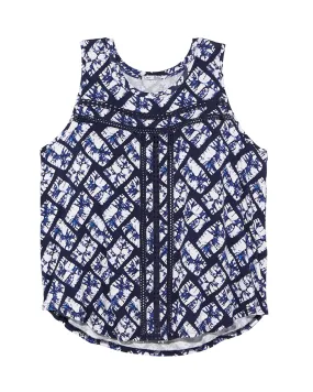Colette Tank | Navy / Ivory