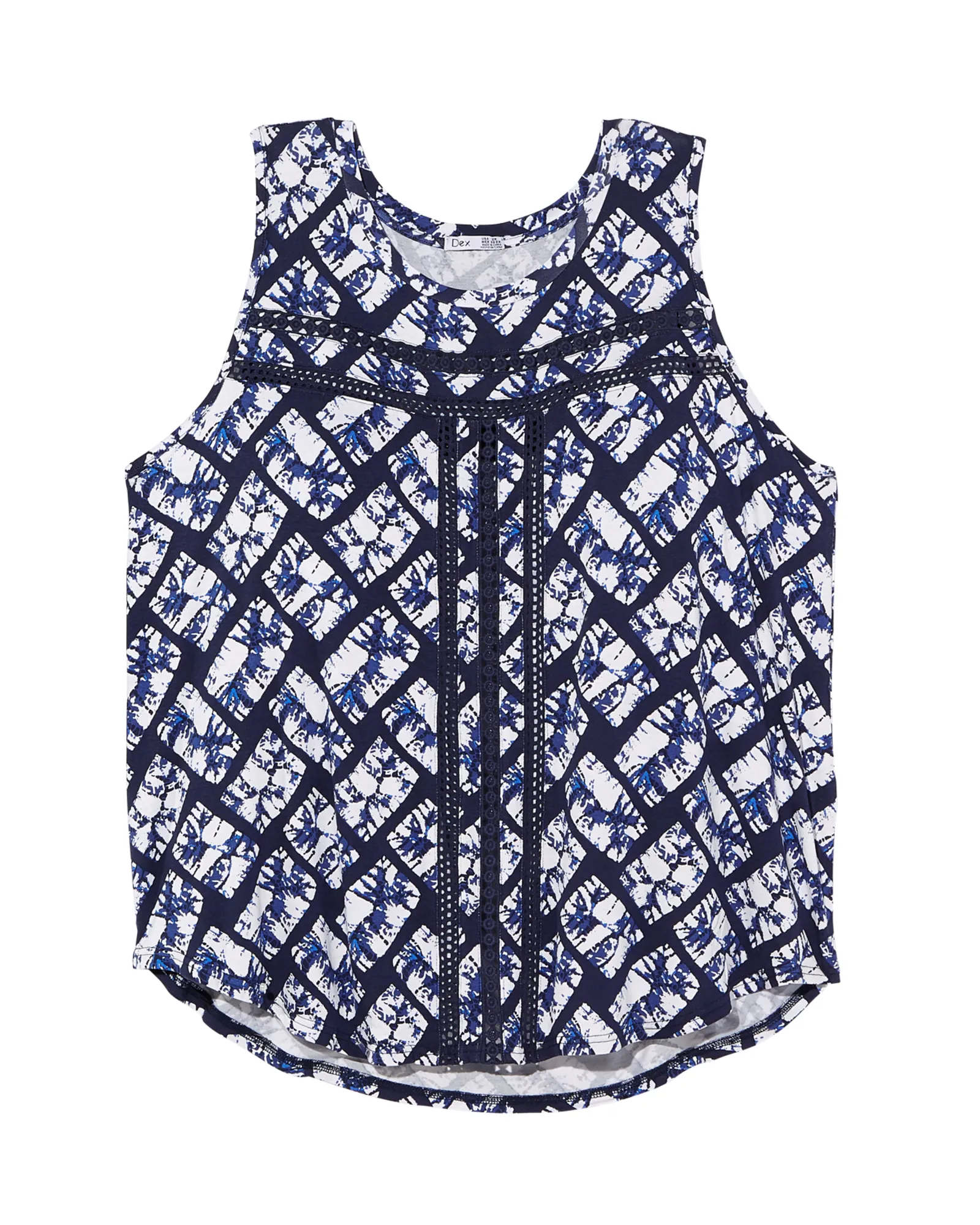 Colette Tank | Navy / Ivory
