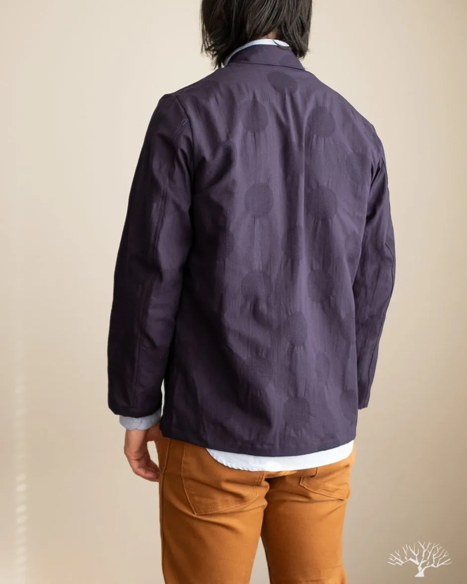 Dobby Dot Alfie Jacket - Navy