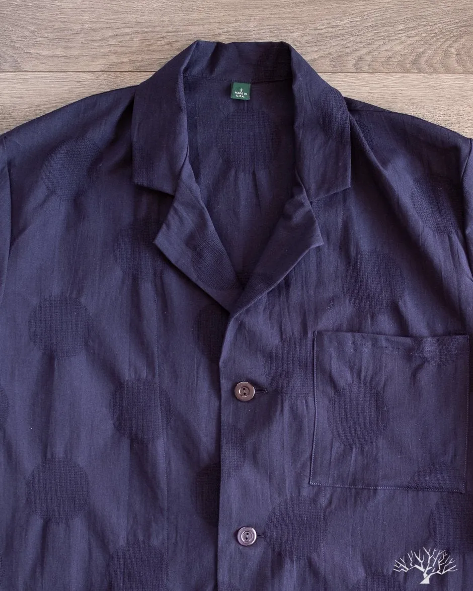 Dobby Dot Alfie Jacket - Navy