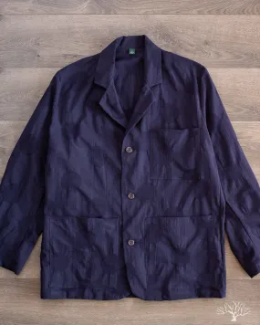 Dobby Dot Alfie Jacket - Navy