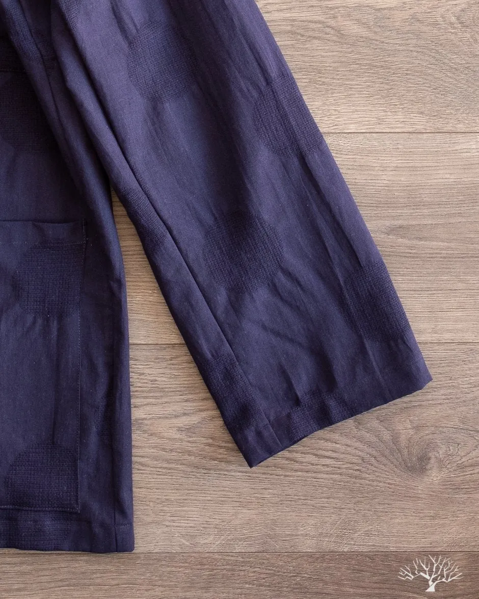 Dobby Dot Alfie Jacket - Navy