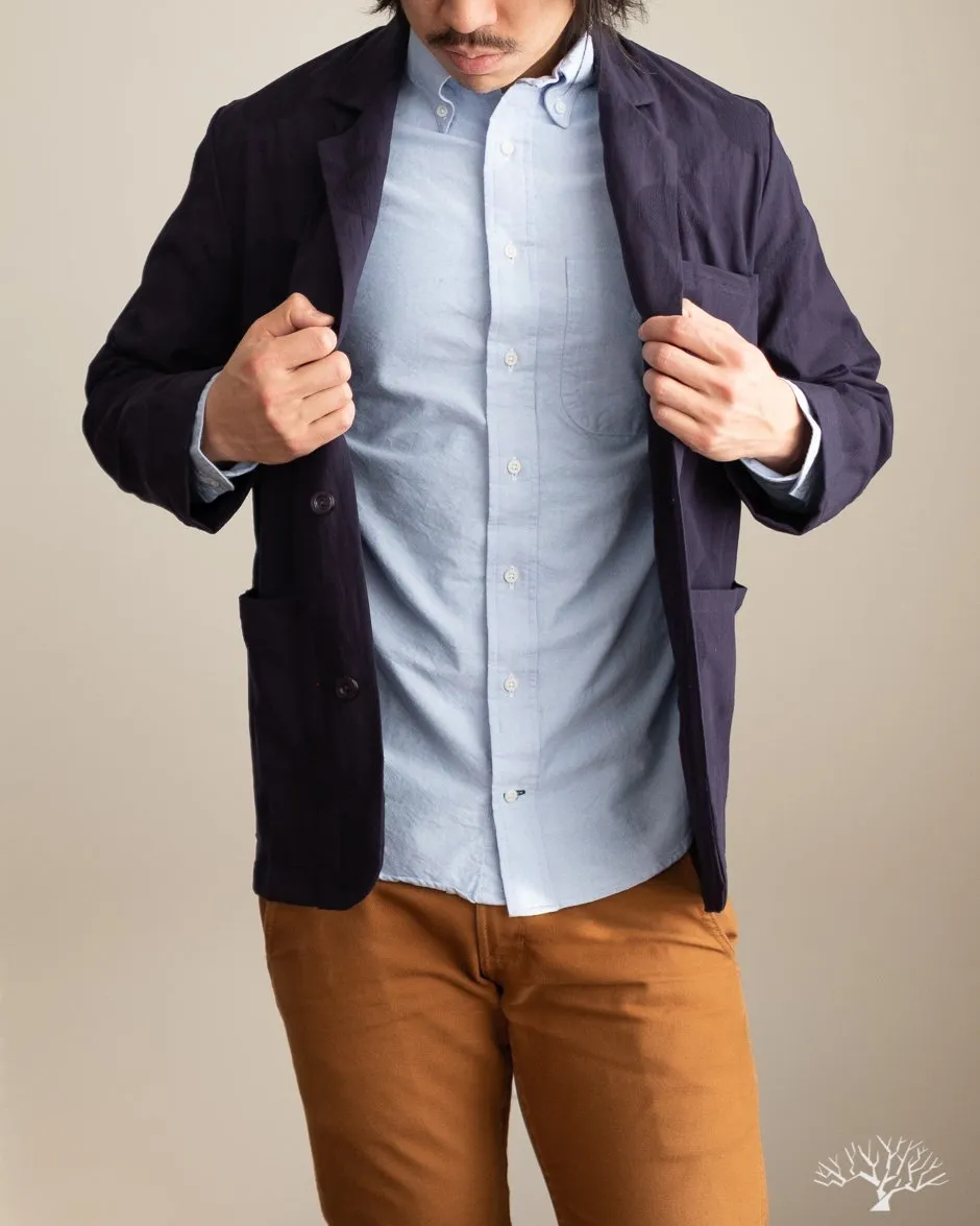 Dobby Dot Alfie Jacket - Navy