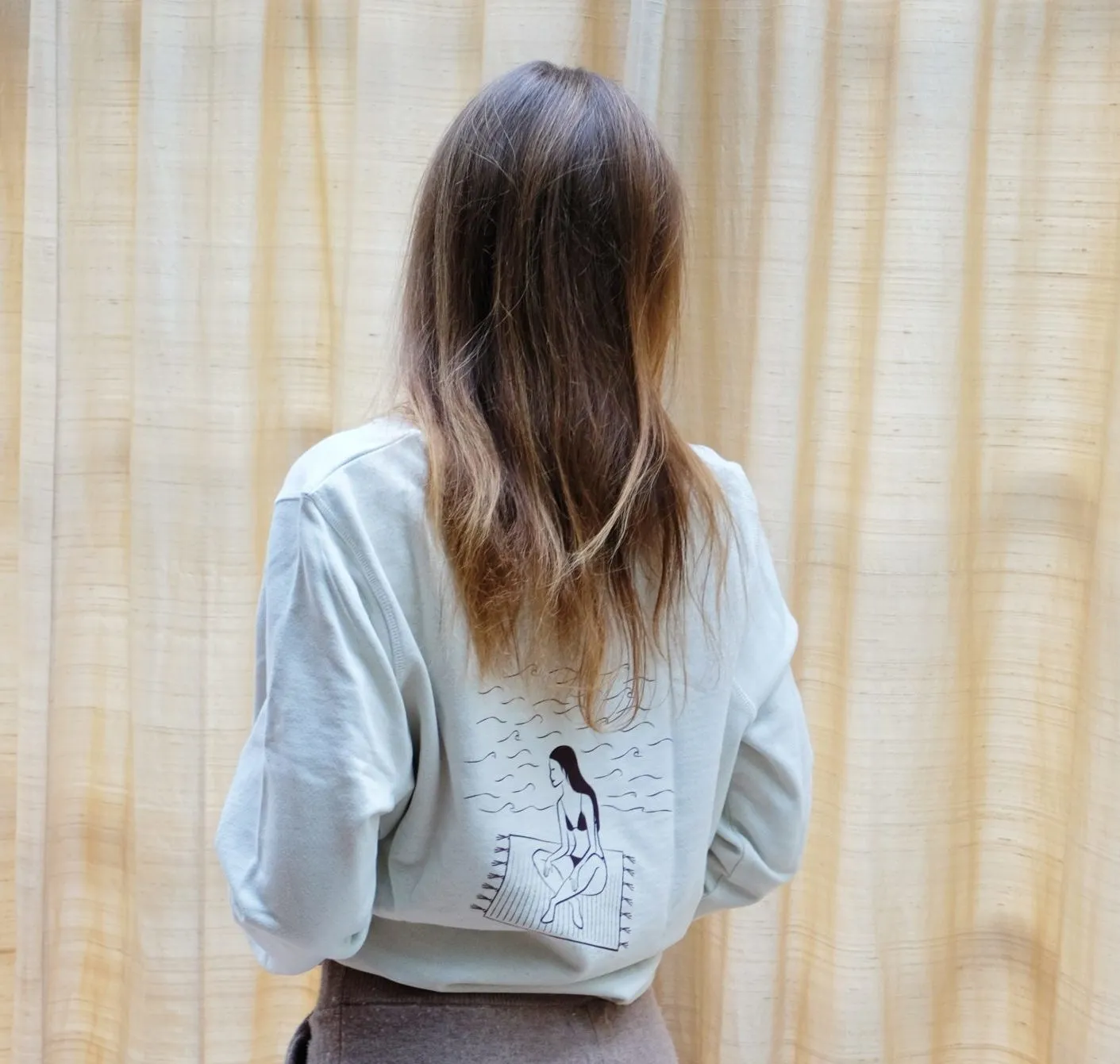 Feel Good Sweater Embroided Mindful Ecru