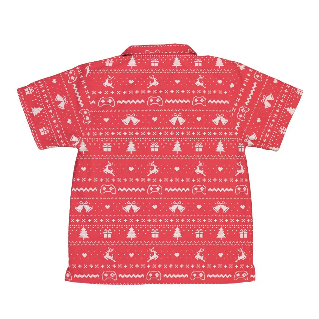 Gamer Christmas Sweater Youth Hawaiian Shirt