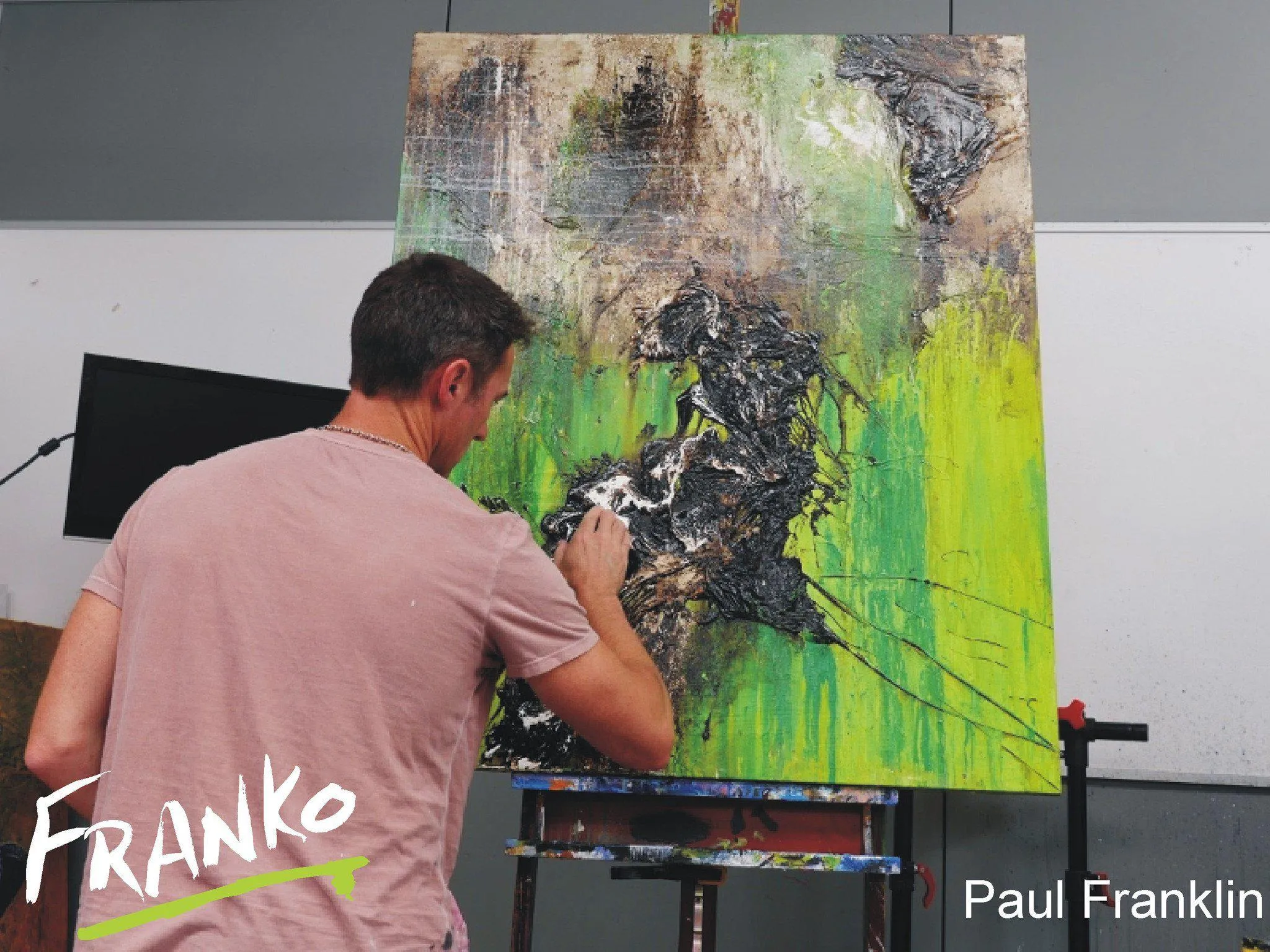 Green Zest 120cm x 100cm Green Abstract Painting (SOLD)