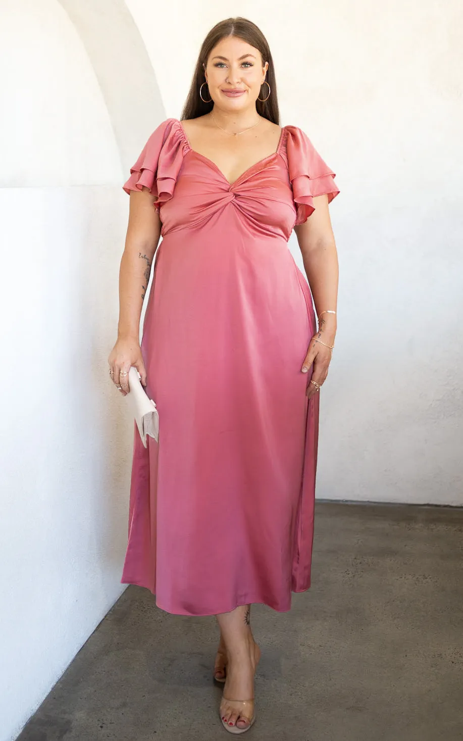 In The Sky Maxi Dress - Rose Blossom
