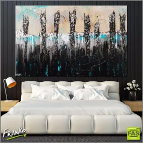 Jaded Beauty 160cm x 100cm Black Abstract Painting