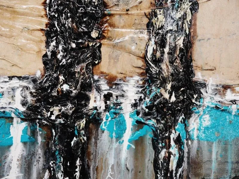 Jaded Beauty 160cm x 100cm Black Abstract Painting
