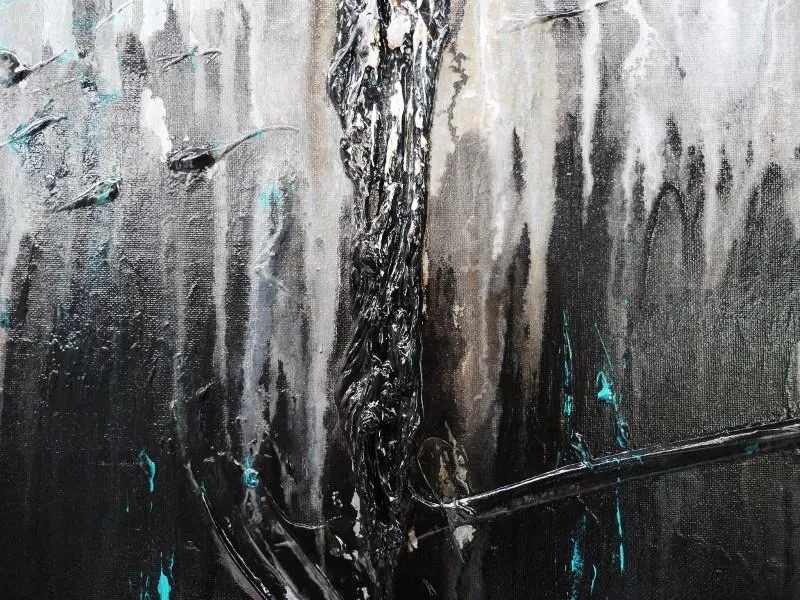 Jaded Beauty 160cm x 100cm Black Abstract Painting