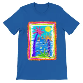 John Dyer Unisex Art T-Shirt. Tropical Bathers and Sunshine