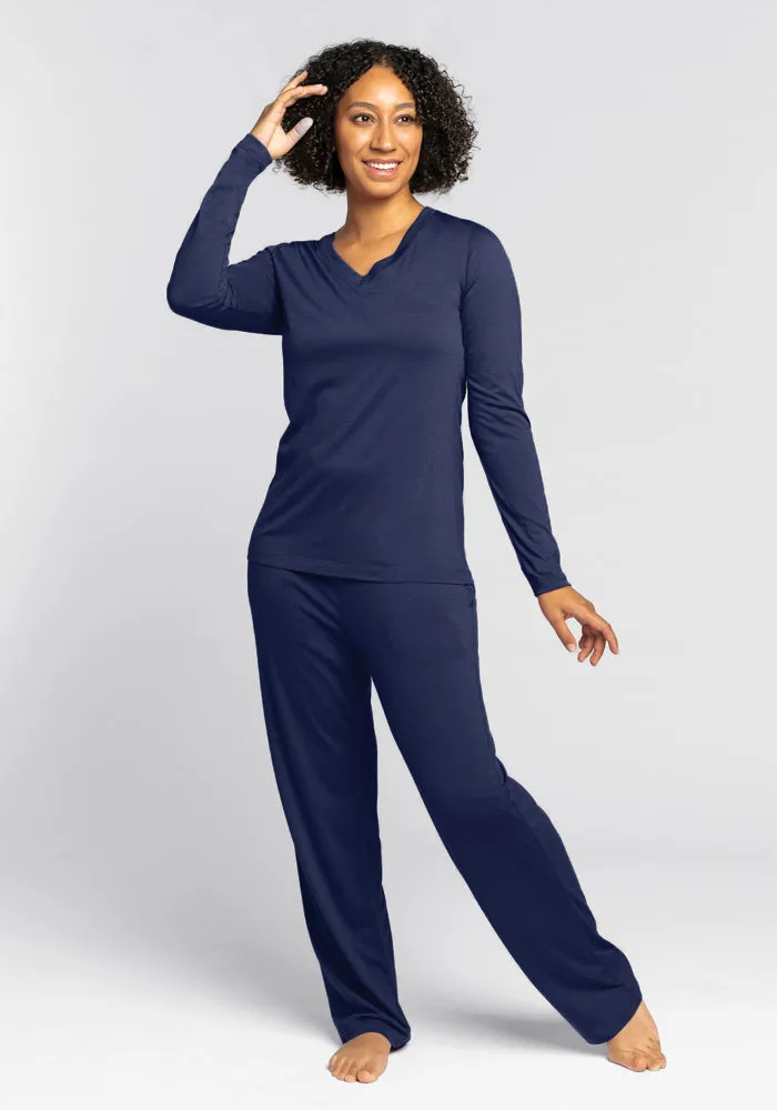 Lily V Neck Lounge Top - Starry Night