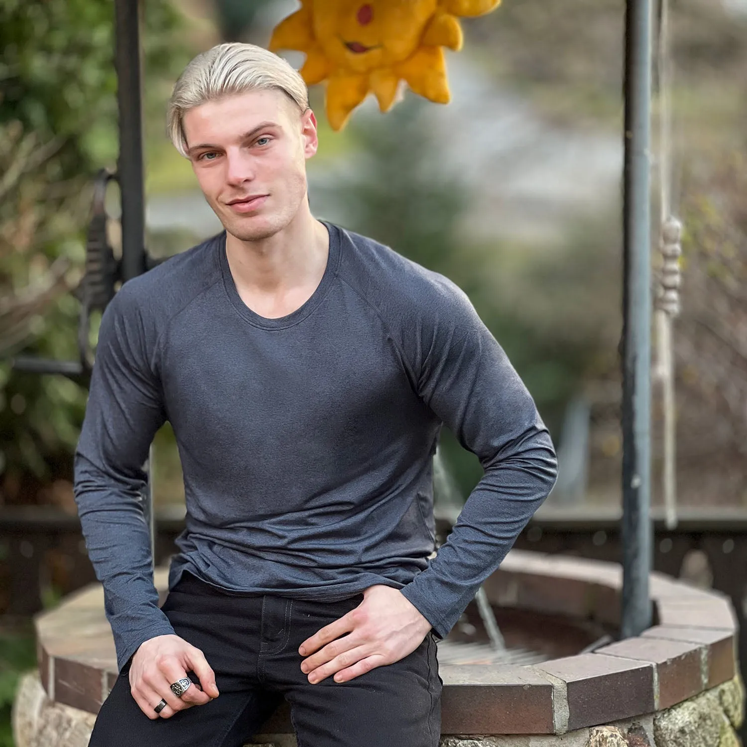 Men's Long Sleeve T-Shirt UPF 50  Sports Tops