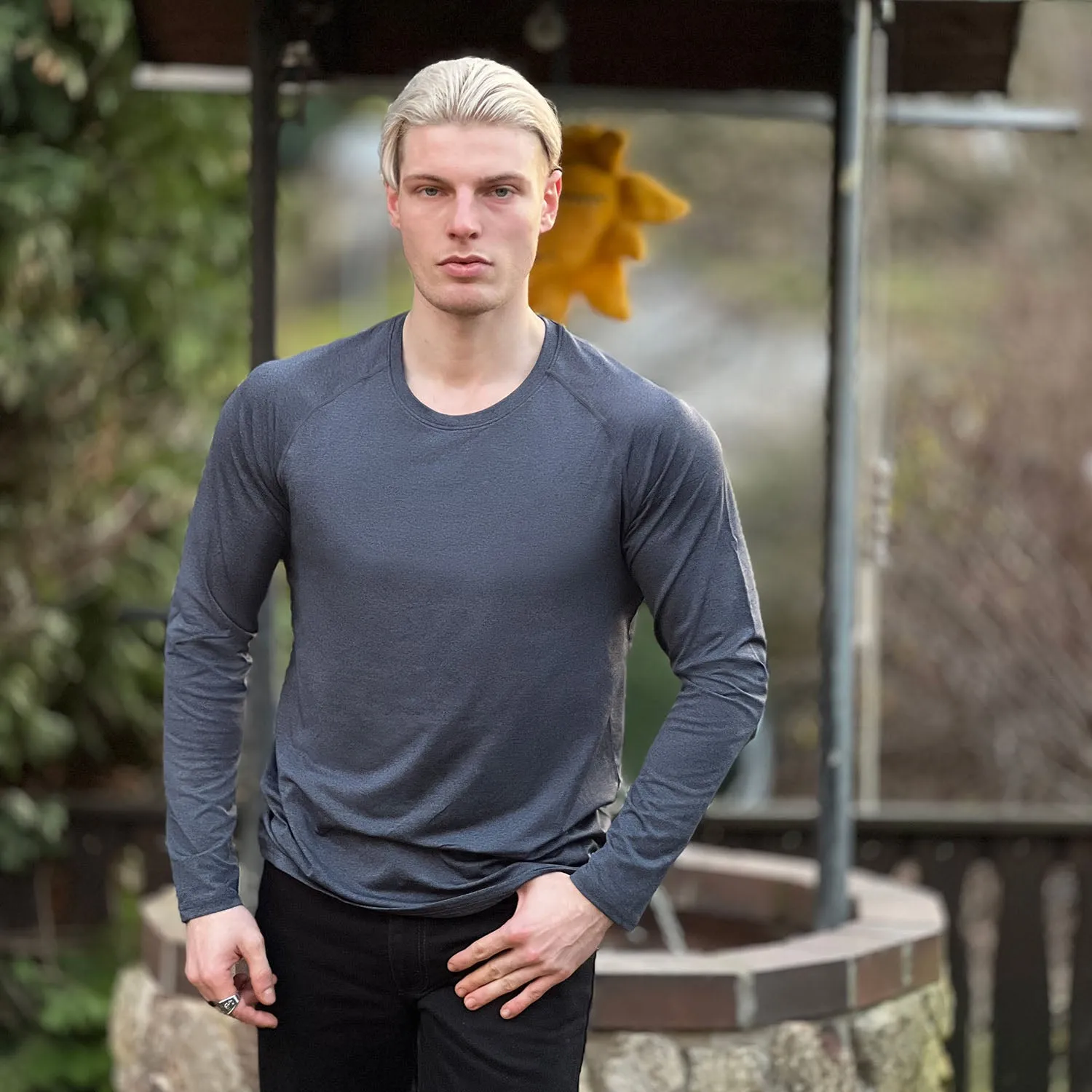Men's Long Sleeve T-Shirt UPF 50  Sports Tops