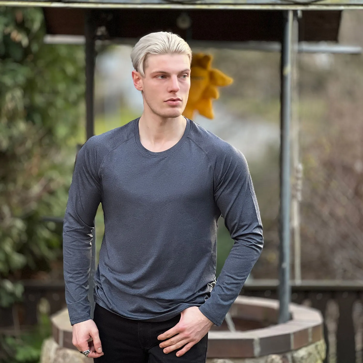 Men's Long Sleeve T-Shirt UPF 50  Sports Tops