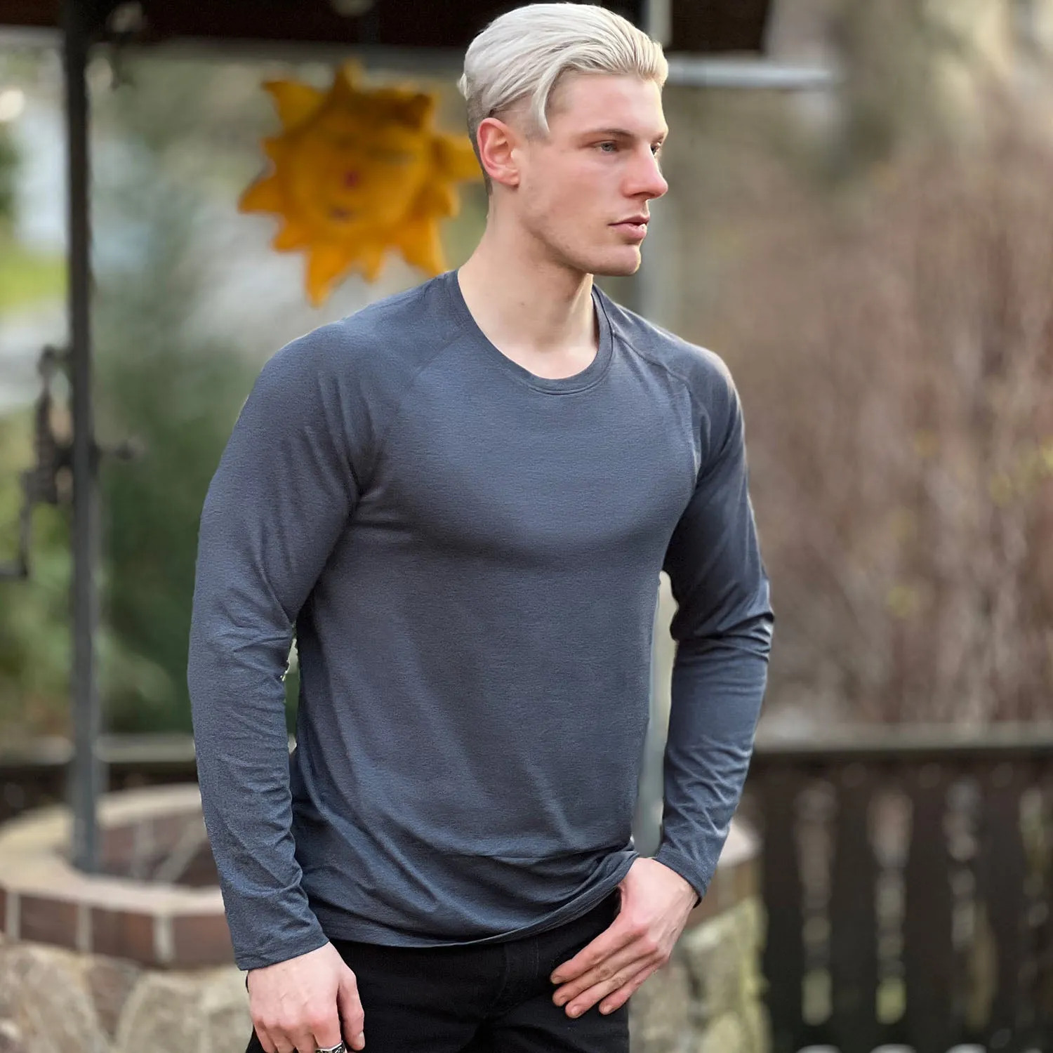Men's Long Sleeve T-Shirt UPF 50  Sports Tops