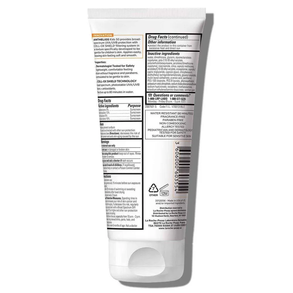 New - La Roche Posay Anthelios Kids Gentle Lotion Sunscreen - SPF 50 - 6.7 fl oz