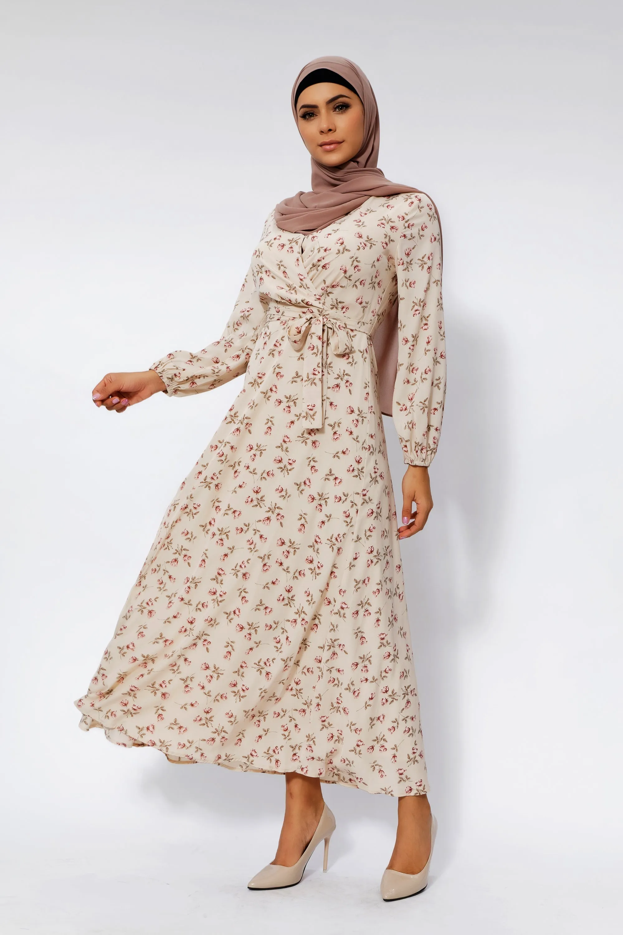 Petal Perfect Cream Maxi Dress-CLEARANCE