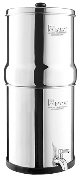 RAMA GRAVITY Water Filter with 2 RAMA Carbon Cartridges
