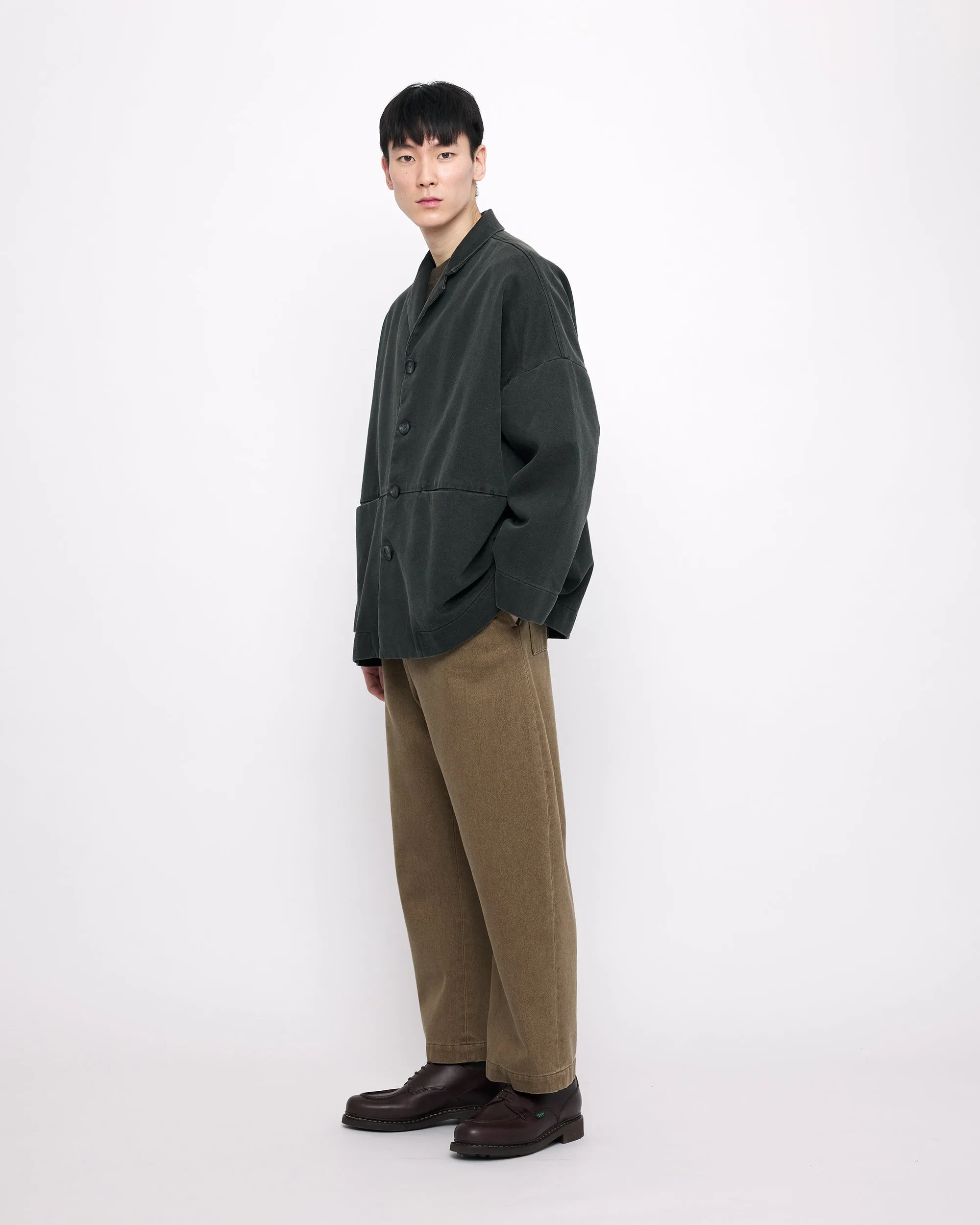 Sand-Washed Blazer Coat - FW24 - Washed Black