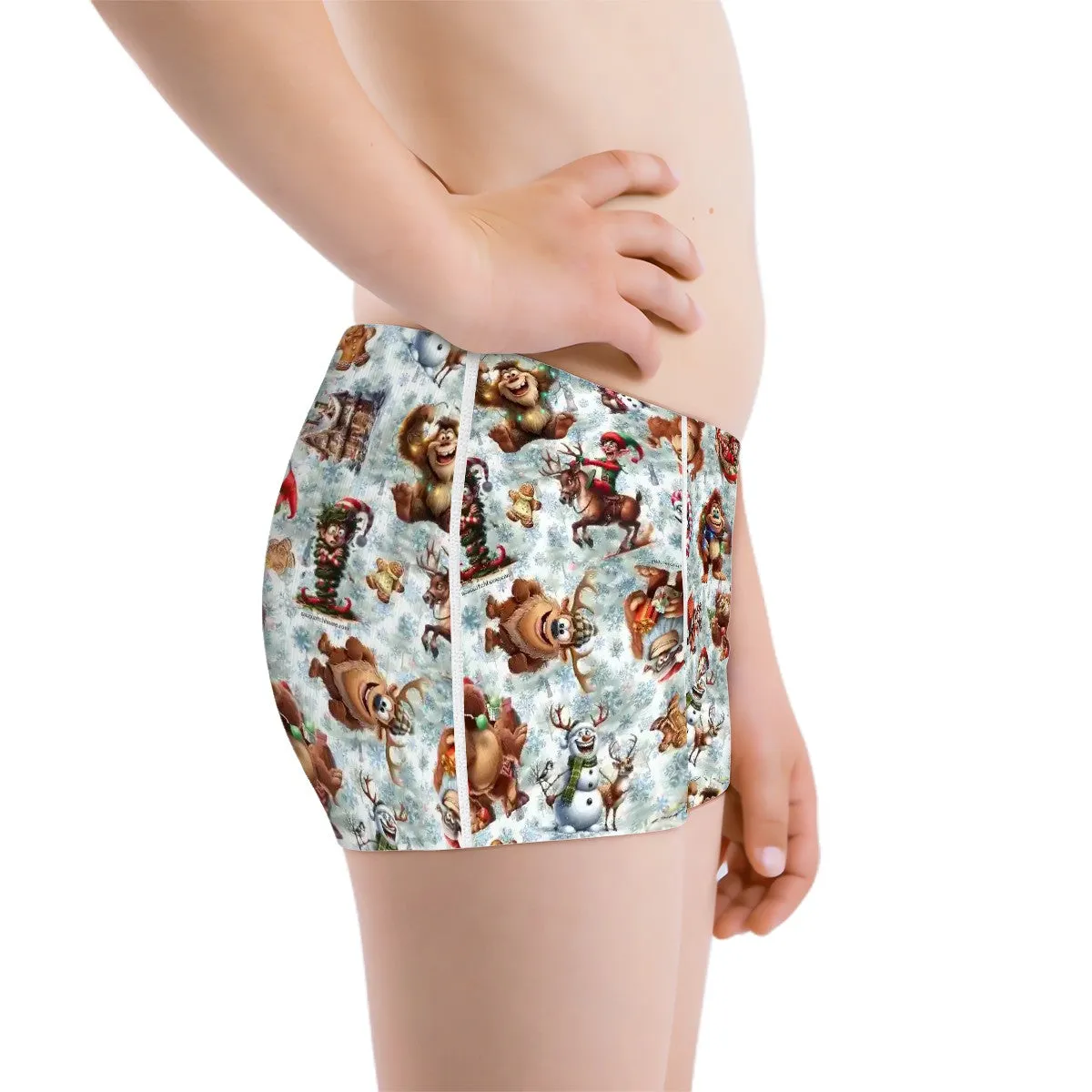 Sasquatch, Bigfoot Themed Boys Teen Boxer Briefs Underwear