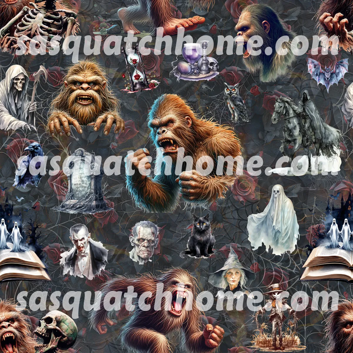Sasquatch, Bigfoot Themed Boys Teen Boxer Briefs Underwear