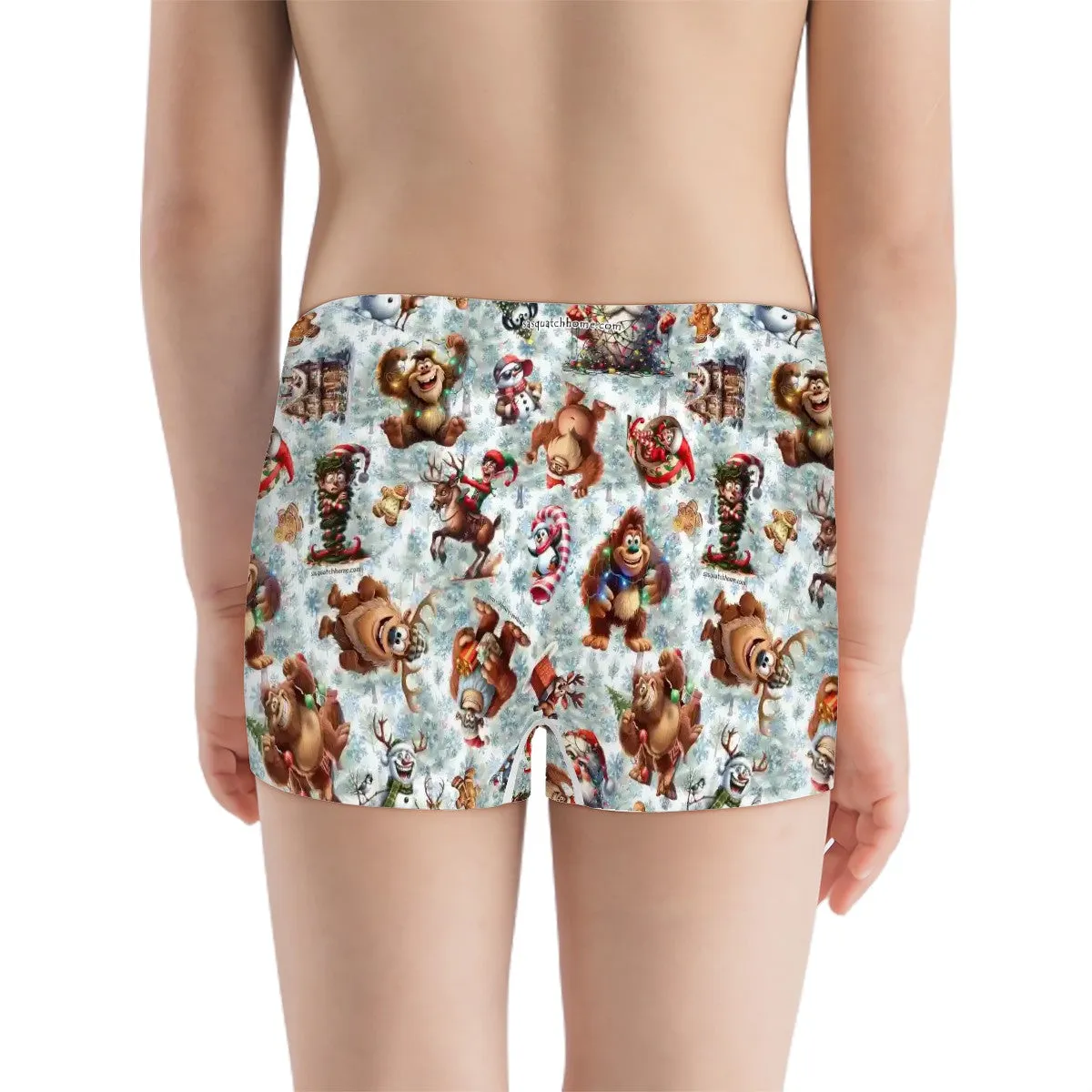 Sasquatch, Bigfoot Themed Boys Teen Boxer Briefs Underwear