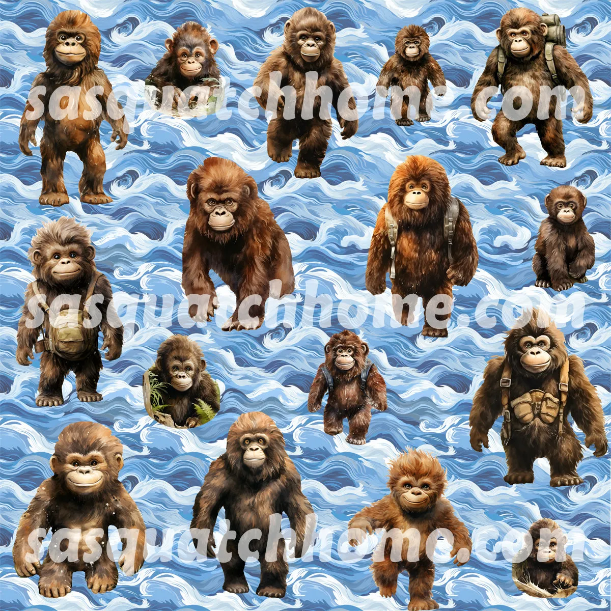 Sasquatch, Bigfoot Themed Boys Teen Boxer Briefs Underwear
