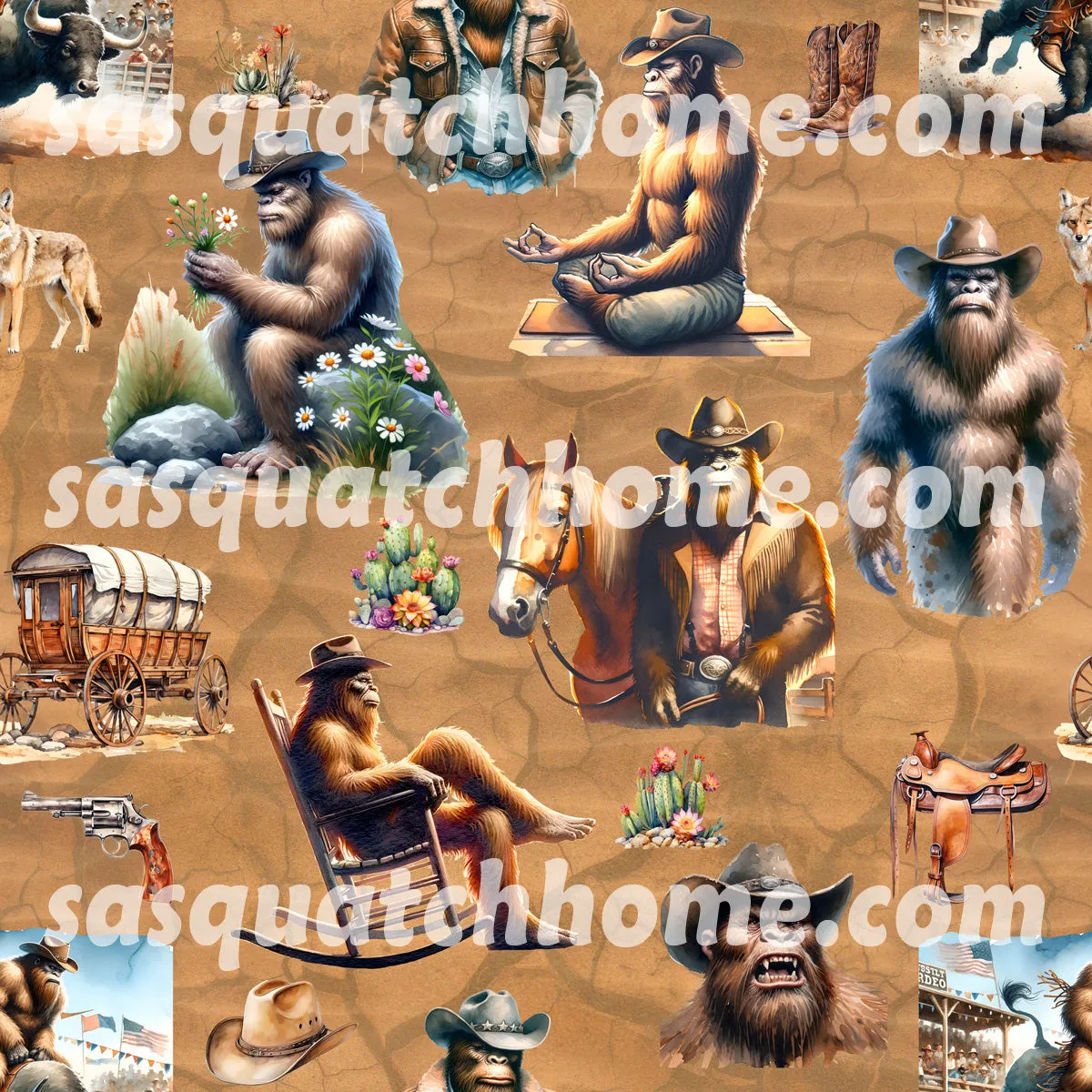 Sasquatch, Bigfoot Themed Boys Teen Boxer Briefs Underwear