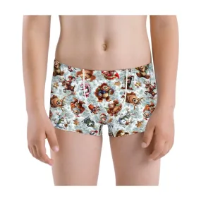 Sasquatch, Bigfoot Themed Boys Teen Boxer Briefs Underwear