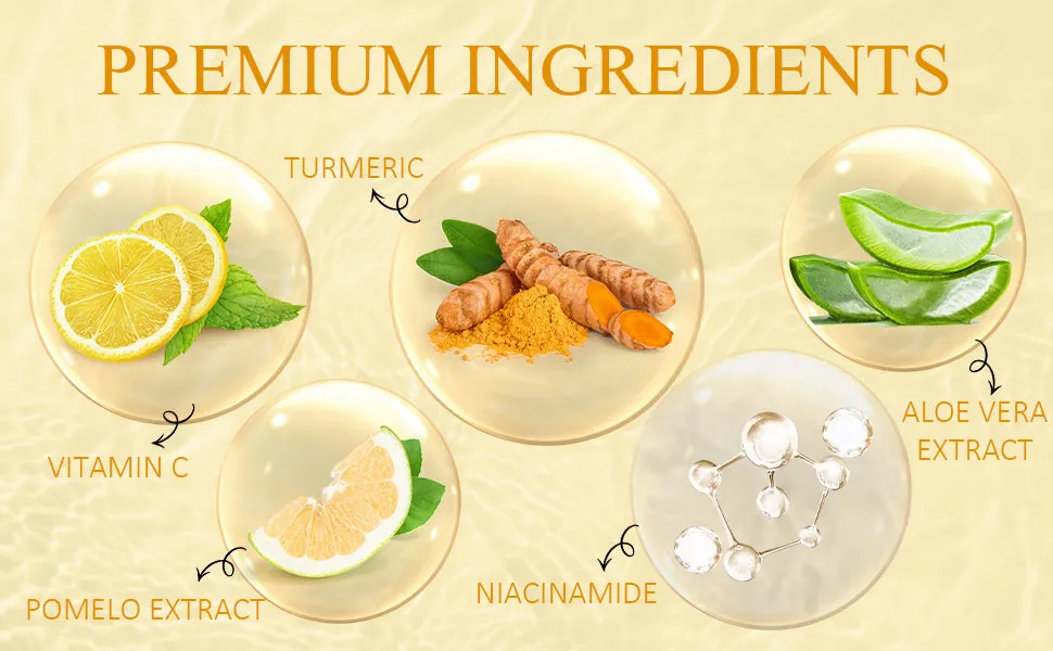 Vitamin C Turmeric Sleeping Mask, Vitamin C Overnight Face Mask With Turmeric, Vitamin C Brightening Sleep Face Mask Skin Care, Nourishing Hydrating Antioxidant Face Masks Skincare For Women - 2.82OZ